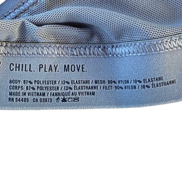 Aerie Grey Sports Bra Thin Strap Women’s Size Large - Picture 4 of 6